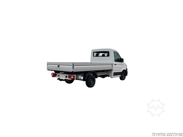Flatbed truck, trailer hitch, air conditioning, seat heating, App Connect VW Crafter Pritsche