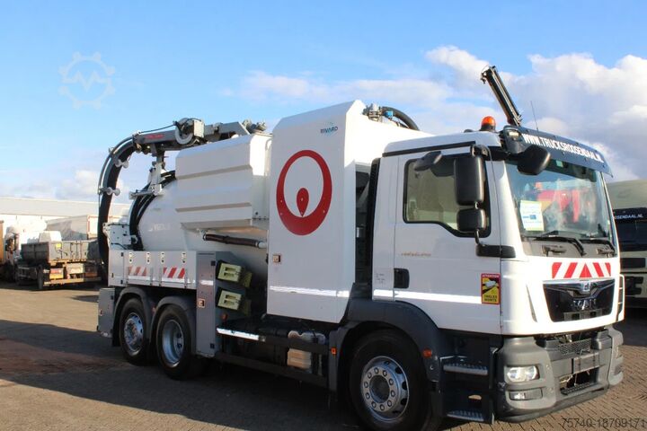 Suction vehicle MAN TGM 26.340 + RIVARD 11.8M3 + PUMP + EURO 6