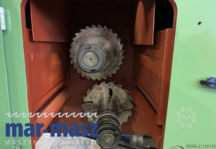 Doppelwellen-Doppelspindel-Mehrblattkreissäge BRODPOL WP200 400/200