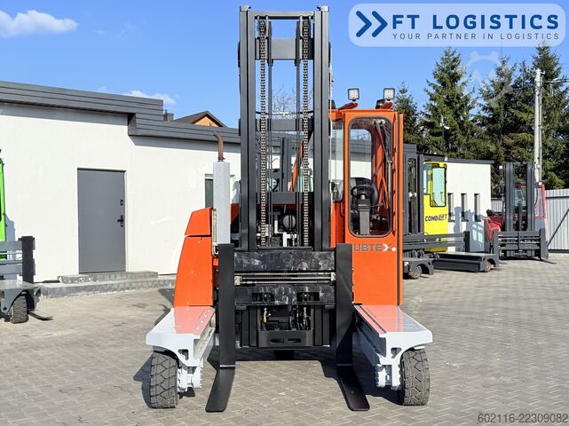 4-way forklift Hubtex DQ45G DUPLEX 5000 FORK-POSITIONER CABIN