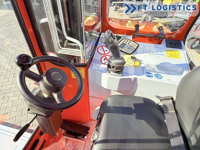 4-way forklift Hubtex DQ45G DUPLEX 5000 FORK-POSITIONER CABIN