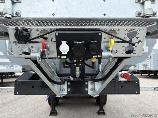 Tipper semitrailer SCHWARZMüLLER STAHLRUNDMULDE 25 M³, LIFTACHSE, ROLLPLANE, SAF ACHSEN,  MEHRERE SOFORT VERFüGBAR