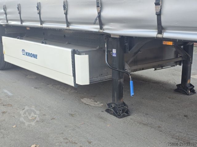 Auflieger mit Pritsche & Plane KRONE SD Schiebeplane Edscha Liftachse Palettenkasten