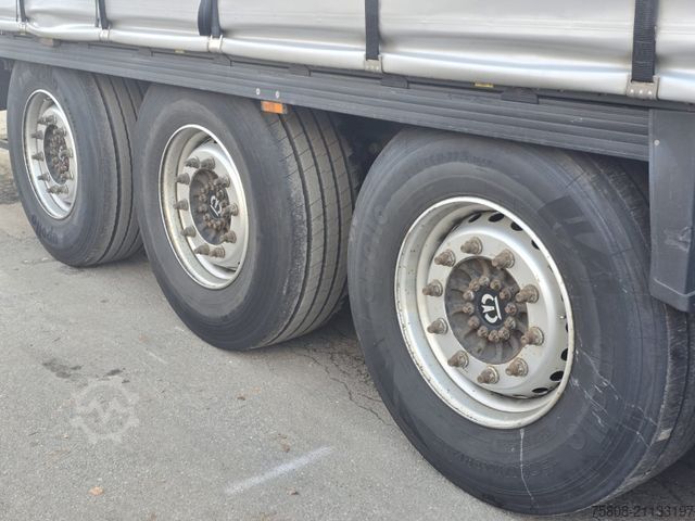 Auflieger mit Pritsche & Plane KRONE SD Schiebeplane Edscha Liftachse Palettenkasten