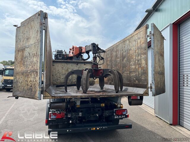 Roll-off tipper truck MAN TGS 26.460 6x2*Meiller RS21.65 ++ Kran Mulde