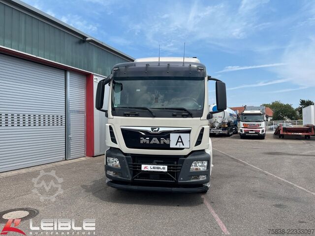 Roll-off tipper truck MAN TGS 26.460 6x2*Meiller RS21.65 ++ Kran Mulde