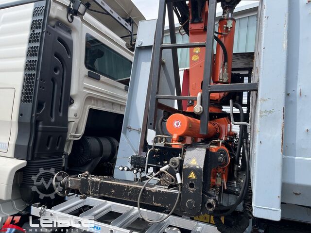Roll-off tipper truck MAN TGS 26.460 6x2*Meiller RS21.65 ++ Kran Mulde
