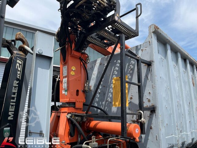 Roll-off tipper truck MAN TGS 26.460 6x2*Meiller RS21.65 ++ Kran Mulde