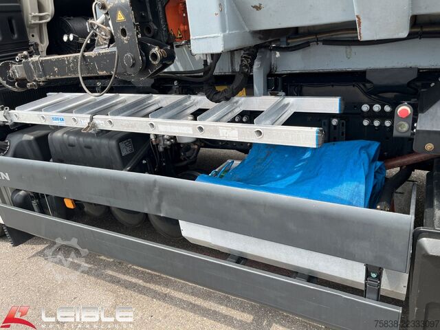 Roll-off tipper truck MAN TGS 26.460 6x2*Meiller RS21.65 ++ Kran Mulde