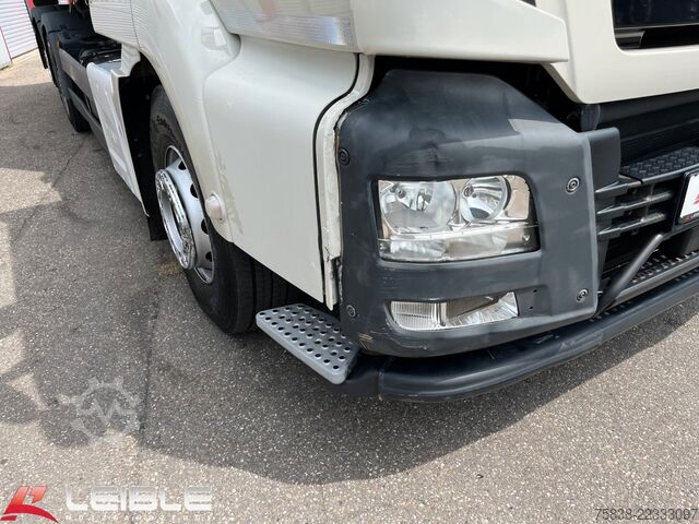 Roll-off tipper truck MAN TGS 26.460 6x2*Meiller RS21.65 ++ Kran Mulde