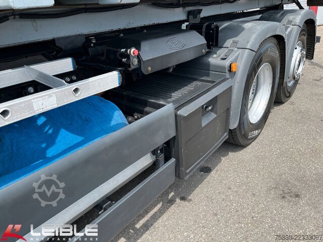Roll-off tipper truck MAN TGS 26.460 6x2*Meiller RS21.65 ++ Kran Mulde