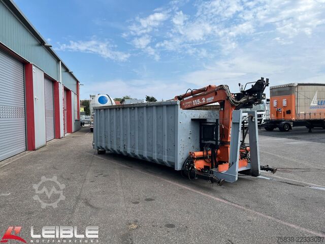 Roll-off tipper truck MAN TGS 26.460 6x2*Meiller RS21.65 ++ Kran Mulde