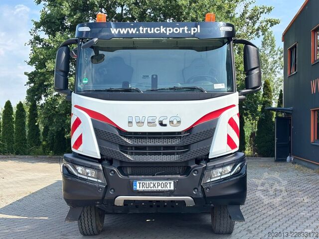 Three-sided tipper truck IVECO MS34Y 8x4 Euro6 Kipper Meiller Bordmatic