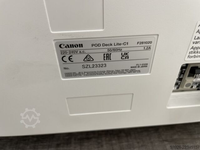 Digital print machine Canon imagePRESS V800 incl. Fiery, Booklet Finisher, Paperdeck