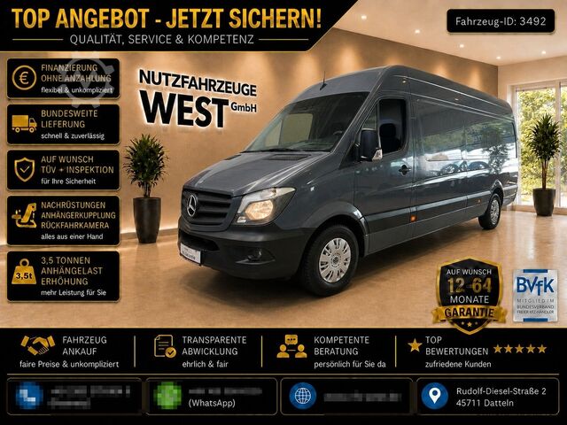 Kastenwagen hoch MERCEDES-BENZ Sprinter 314/316 CDI Maxi*AHK=3.500Kg*Garantie*