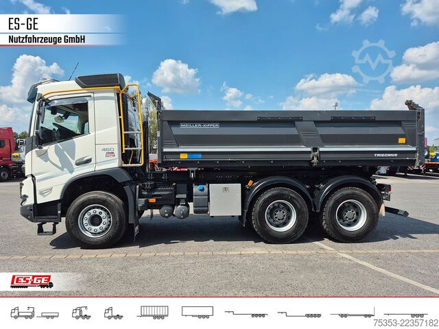 Flatbed truck VOLVO FMX 6x4 R Xpress Meiller DSK
