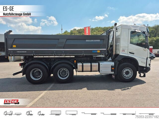 Flatbed truck VOLVO FMX 6x4 R Xpress Meiller DSK