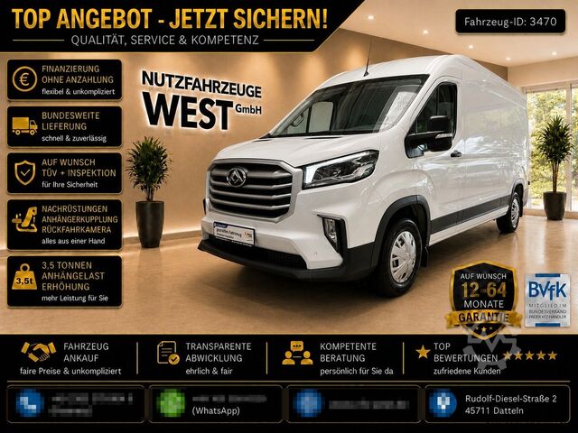 High top van MAXUS Deliver 9 *L3-H2*Hoch+Lang*Garantie*AHK*Kamera*