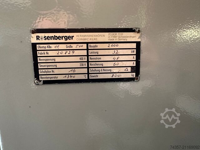 Rosenberger Ofen 500 Liter Rosenberger 500