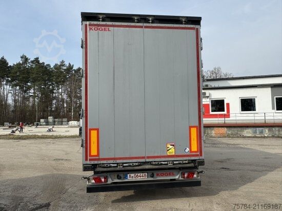 Auflieger mit Pritsche & Plane KöGEL 3-ACHS MEGA-TRAILER, S24-1, SAF-ACHSEN, HUBDACH