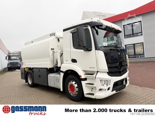 Tanker truck Mercedes-Benz Antos 1843 L 4x2, Retarder, Navi, Lindner &