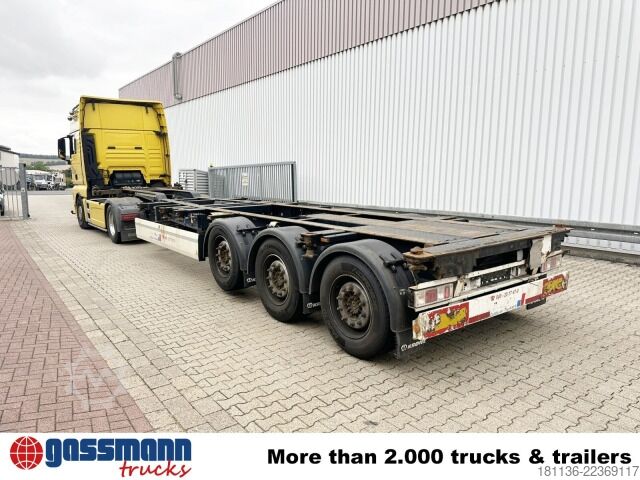 Swap body semitrailer Krone SDC 27 eLTU5-2 Container-Chassi, Liftachse,