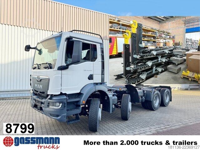 Roll-off tipper truck MAN TGS 41.440 8x4 BB
