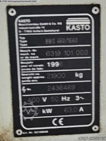 Bandsäge - horizontal KASTO BBS 460/1660 Blockbandsaege