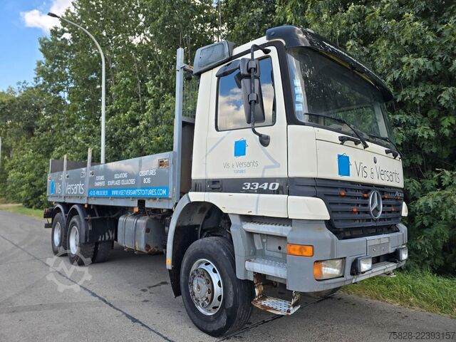 Flatbed truck MERCEDES-BENZ Actros 3340 /  6x6 / EPS /  BLATT-BLATT