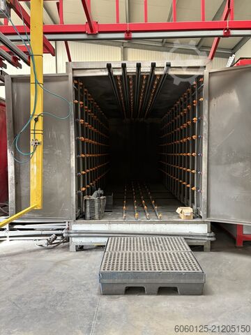 Komplette Produktionslinie Pulverbeschichtung  bis 7.400 mm komplette Produktionslinie