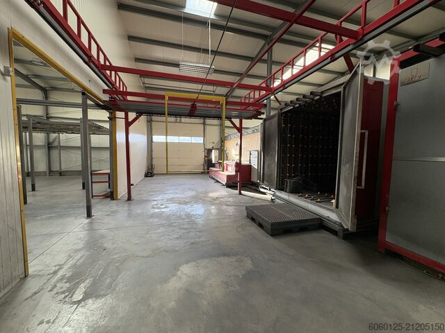 Komplette Produktionslinie Pulverbeschichtung  bis 7.400 mm komplette Produktionslinie