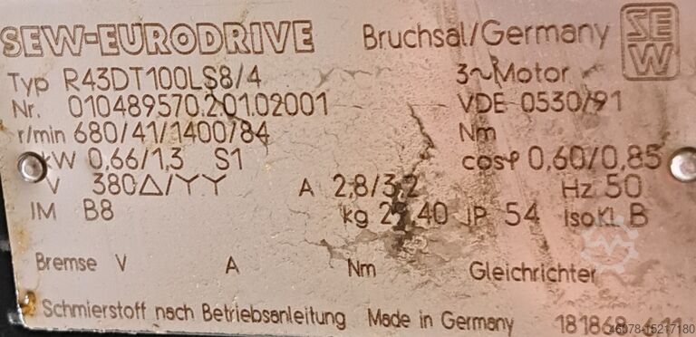 Belt conveyor Lippert 28100-750-600