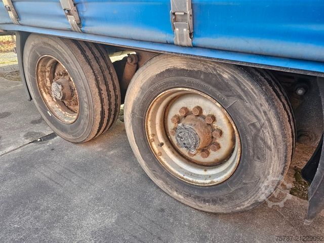 Anhänger mit Pritsche & Plane ACKERMANN-FRUEHAUF Tandem Gardine, Edscha,Hubdach