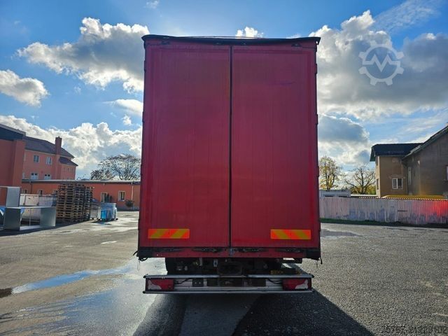 LKW mit Pritsche & Plane SCANIA G410 Volumen, Edscha, Hubdach+Tandemhänger