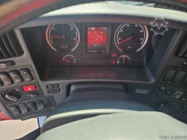 LKW mit Pritsche & Plane SCANIA G410 Volumen, Edscha, Hubdach+Tandemhänger