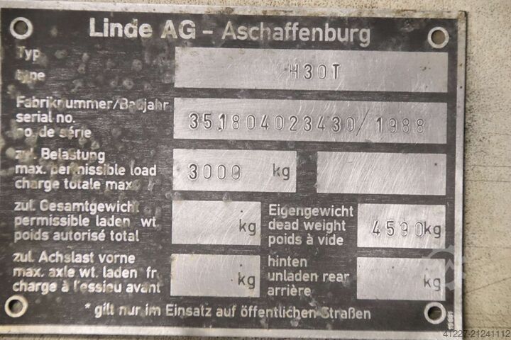 Staplermast Linde H30T 3 to Triplexmast