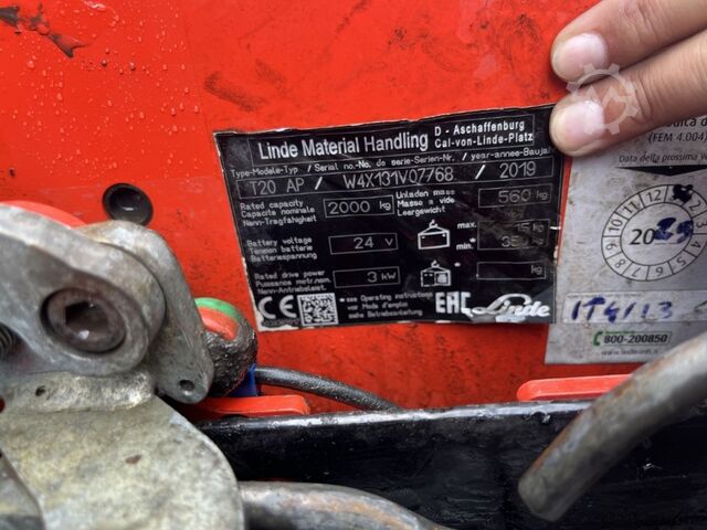 Electric Pallet Truck Linde T20AP