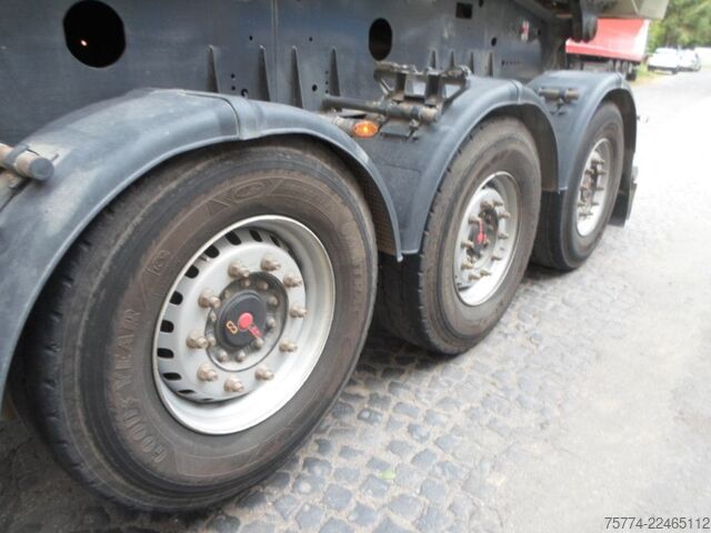 Tipper semitrailer MEILLER KISA 3/Stahlmulde/ca. 29 m/E-Verdeck