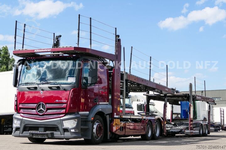 Car carrier truck MERCEDES-BENZ Actros 2443 Autotransp. Kässbohrer 2-Tanks Retar