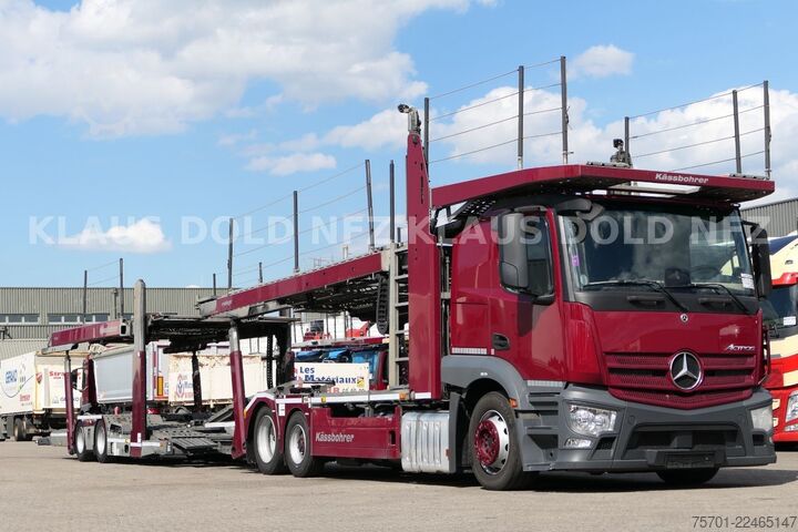 Car carrier truck MERCEDES-BENZ Actros 2443 Autotransp. Kässbohrer 2-Tanks Retar