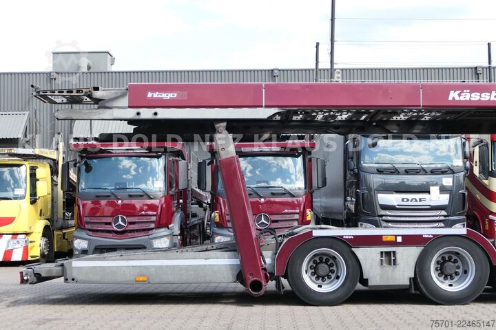 Car carrier truck MERCEDES-BENZ Actros 2443 Autotransp. Kässbohrer 2-Tanks Retar