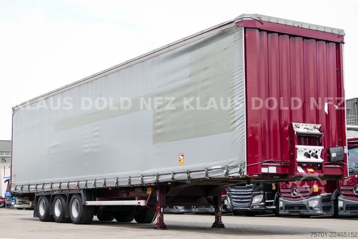 Open semitrailer with tarp KRONE SD Pritsche Plane XL MegaLiner Edscha Bordwände
