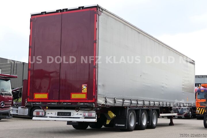Open semitrailer with tarp KRONE SD Pritsche Plane XL MegaLiner Edscha Bordwände