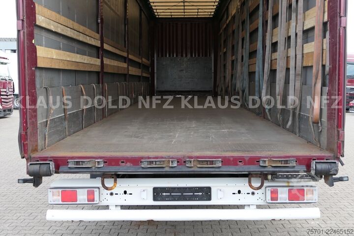 Open semitrailer with tarp KRONE SD Pritsche Plane XL MegaLiner Edscha Bordwände