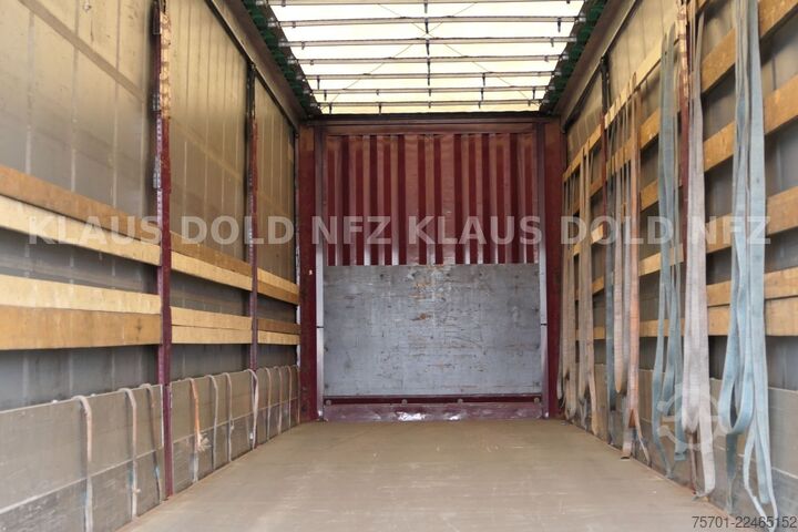 Open semitrailer with tarp KRONE SD Pritsche Plane XL MegaLiner Edscha Bordwände