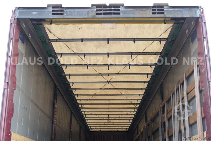 Open semitrailer with tarp KRONE SD Pritsche Plane XL MegaLiner Edscha Bordwände