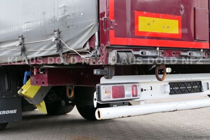 Open semitrailer with tarp KRONE SD Pritsche Plane XL MegaLiner Edscha Bordwände