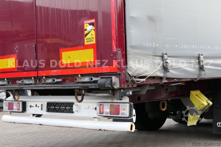 Open semitrailer with tarp KRONE SD Pritsche Plane XL MegaLiner Edscha Bordwände