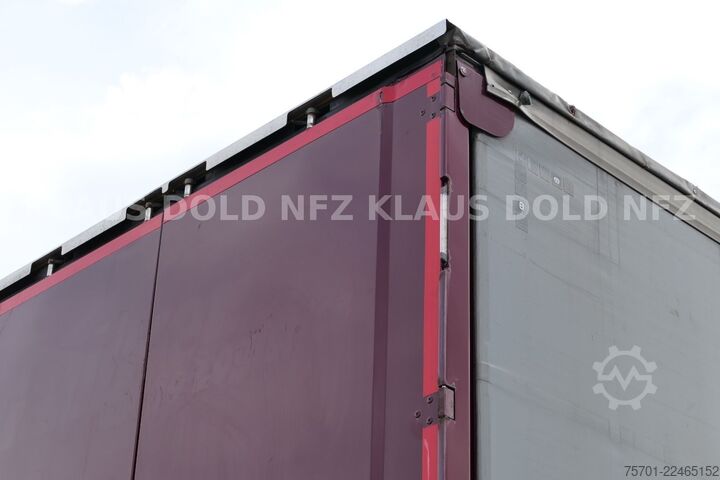 Open semitrailer with tarp KRONE SD Pritsche Plane XL MegaLiner Edscha Bordwände