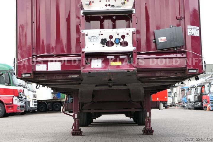 Open semitrailer with tarp KRONE SD Pritsche Plane XL MegaLiner Edscha Bordwände